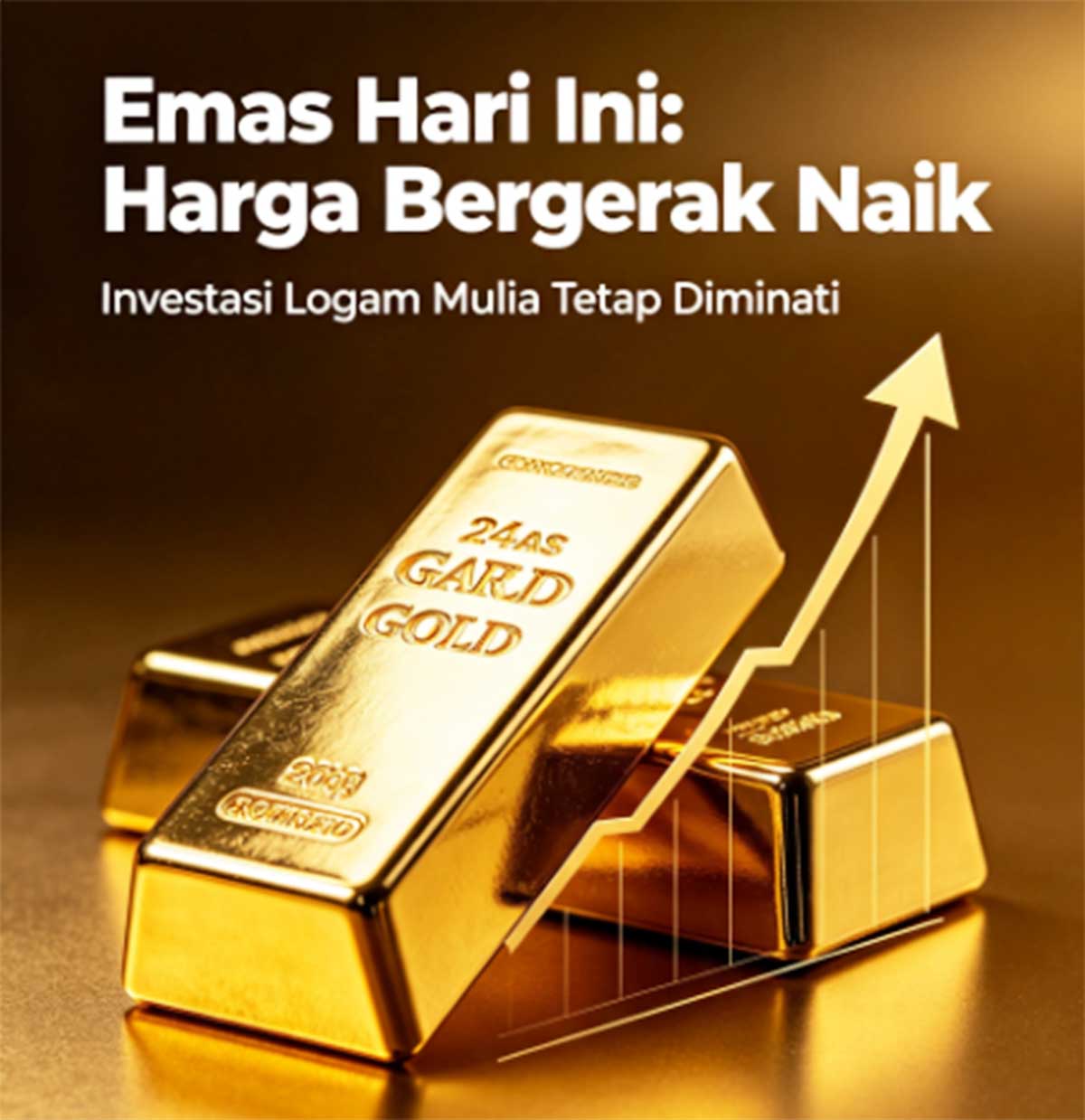 Ilustrasi harga emas hari ini mengalami kenaikan, kisaran Rp1,3 juta per gram, Rabu 26 Agustus 2026