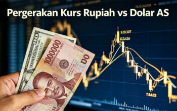 Ilustrasi Nilai Tukar Rupiah terhadap Dolar AS dengan Grafik Pergerakan — Telisik Media